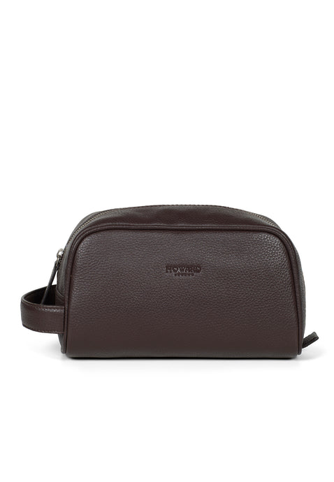 Washbag Sam Dark Brown