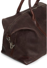 Load image into Gallery viewer, Weekend Bag Nubuck Leather Taylor Dark Brown