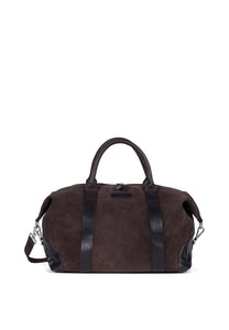 Weekend Bag Steven Suede Chocolate Brown