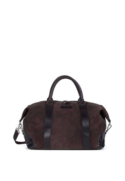 Weekend Bag Steven Suede Chocolate Brown