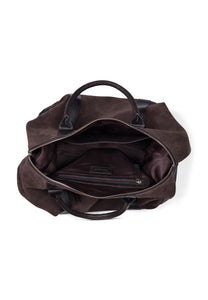 Weekend Bag Steven Suede Chocolate Brown