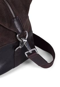 Weekend Bag Steven Suede Chocolate Brown