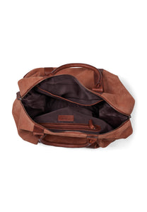 Weekend Bag Steven Suede Cognac Brown