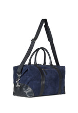 Load image into Gallery viewer, Weekend Bag Steven Suede Navy