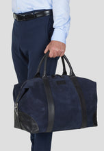 Load image into Gallery viewer, Weekend Bag Steven Suede Navy