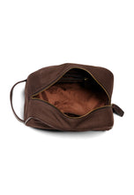 Load image into Gallery viewer, Washbag Canvas Dark Brown