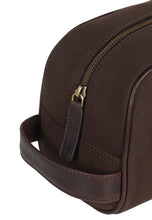 Load image into Gallery viewer, Washbag Canvas Dark Brown