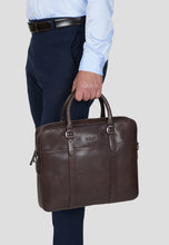 Load image into Gallery viewer, Laptop Bag Kieran Dark Brown