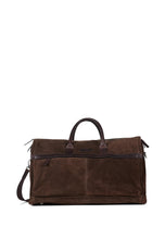 Load image into Gallery viewer, Garment Travel Bag Suede Dark Brown