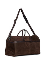 Load image into Gallery viewer, Garment Travel Bag Suede Dark Brown