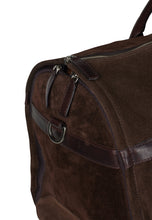 Load image into Gallery viewer, Garment Travel Bag Suede Dark Brown