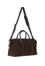 Load image into Gallery viewer, Weekend Bag Milo Suede Chocolate Brown