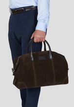 Load image into Gallery viewer, Weekend Bag Milo Suede Chocolate Brown