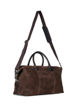 Load image into Gallery viewer, Weekend Bag Milo Suede Dark Brown