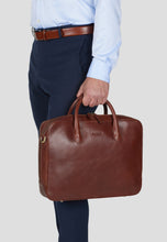 Load image into Gallery viewer, Laptop Bag Wilfred Brown