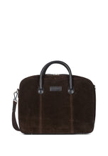 Load image into Gallery viewer, Laptop Bag Wilfred Suede Chocolate