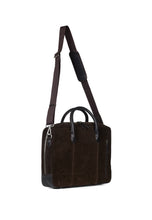 Load image into Gallery viewer, Laptop Bag Wilfred Suede Chocolate