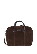 Load image into Gallery viewer, Laptop Bag Wilfred Suede Dark Brown