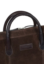 Load image into Gallery viewer, Laptop Bag Wilfred Suede Dark Brown