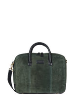 Load image into Gallery viewer, Laptop Bag Wilfred Suede Green