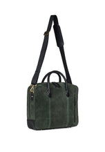 Load image into Gallery viewer, Laptop Bag Wilfred Suede Green