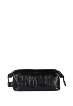 Load image into Gallery viewer, Leather Crocco Washbag Rupert Black