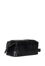 Load image into Gallery viewer, Leather Crocco Washbag Rupert Black
