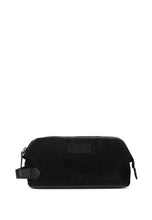 Load image into Gallery viewer, Washbag Suede Leather Steven Black