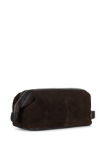 Load image into Gallery viewer, Washbag Suede Leather Steven Chocolate