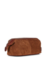 Load image into Gallery viewer, Washbag Suede Leather Steven Cognac