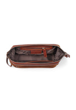 Load image into Gallery viewer, Washbag Suede Leather Steven Cognac