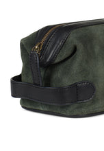 Load image into Gallery viewer, Washbag Suede Leather Steven Green