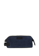 Load image into Gallery viewer, Washbag Suede Leather Steven Navy