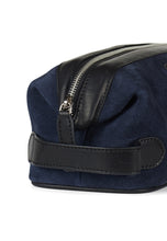 Load image into Gallery viewer, Washbag Suede Leather Steven Navy