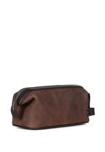 Load image into Gallery viewer, Washbag Taylor Leather  Dark Brown