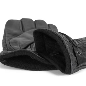 Leather Gloves Axel Grey