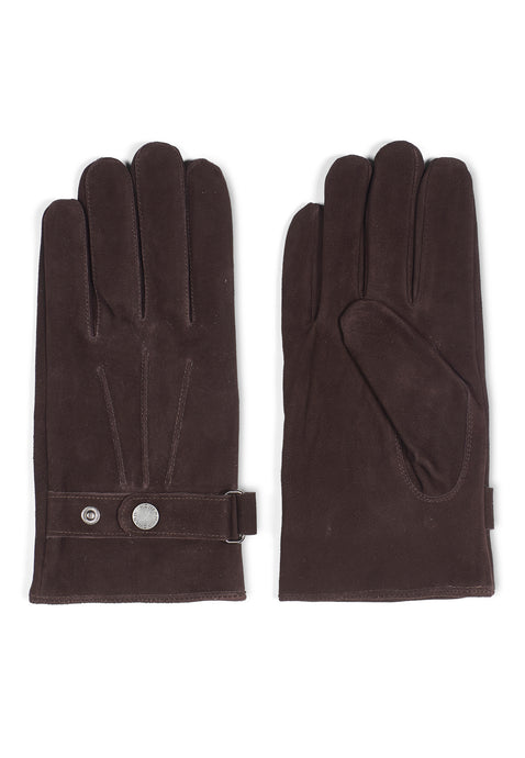 Leather Gloves Jacob Dark Brown