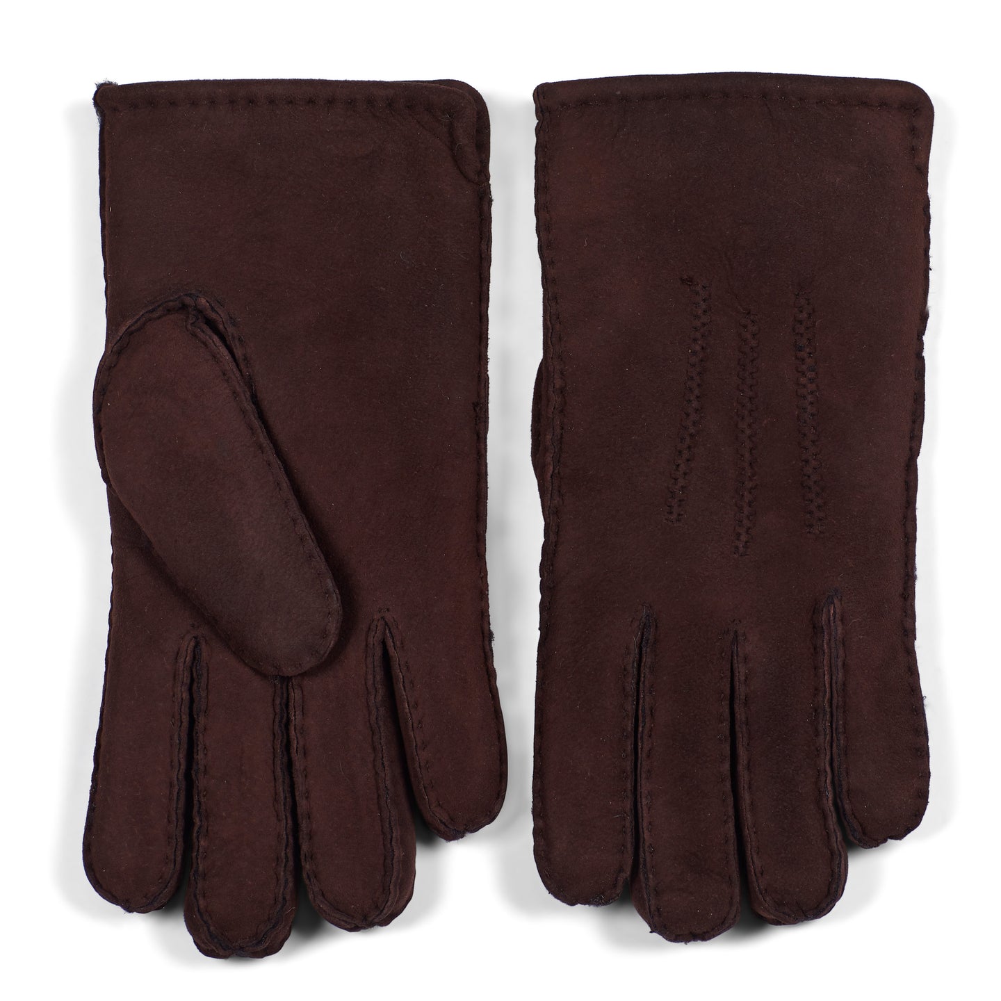 Leather Gloves Jason Dark Brown