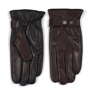 Leather Gloves John Black / Dark Brown