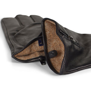 Leather Gloves Barney Black
