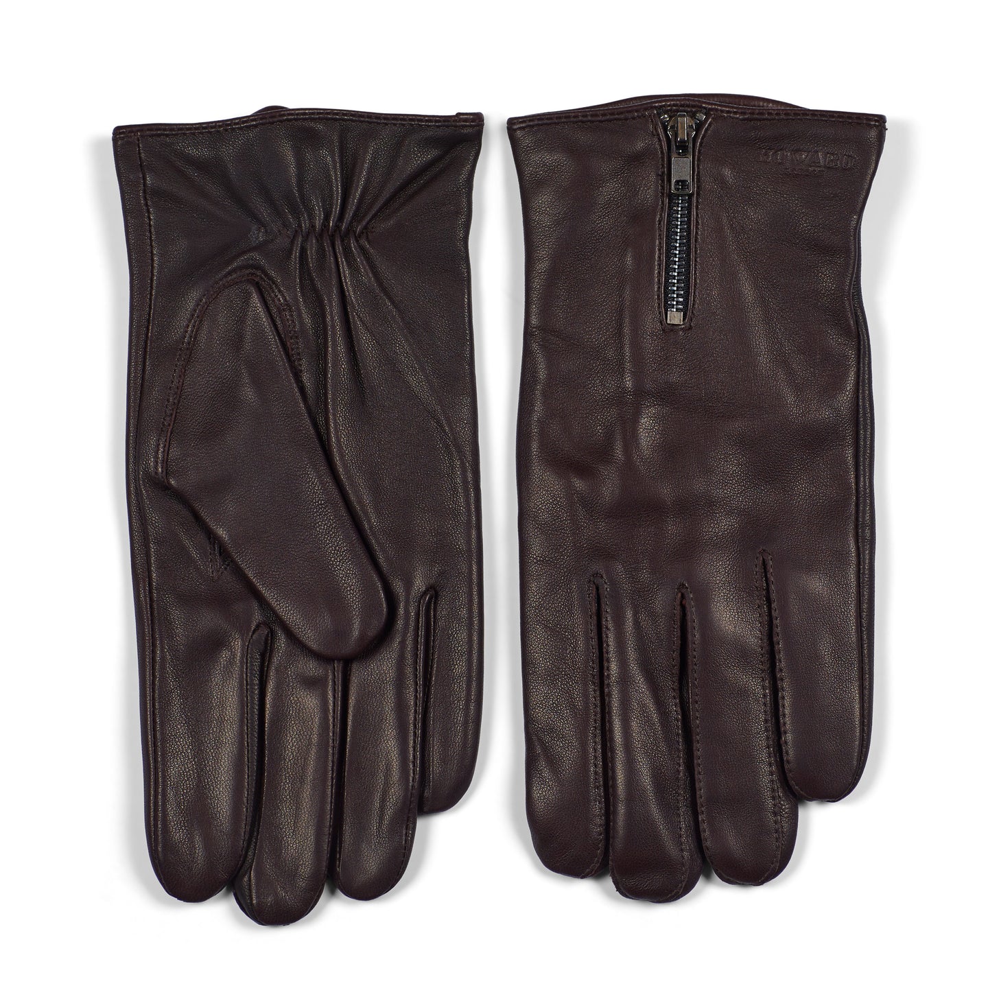 Leather Gloves Barney Dark Brown