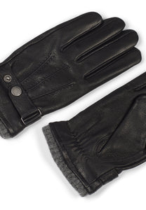 Leather Gloves Bruno Black