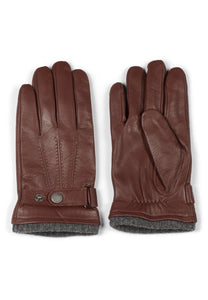 Leather Gloves Bruno Brown