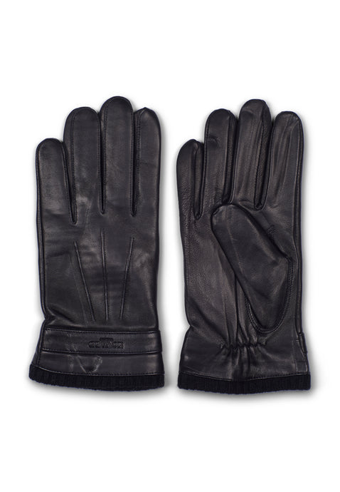 Leather Gloves Fredh Black