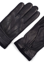 Load image into Gallery viewer, Leather Gloves Fredh Black
