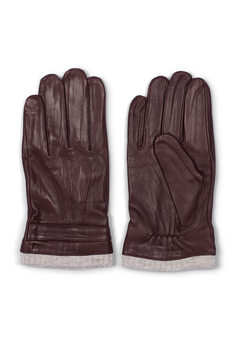 Leather Gloves Fredh Brown