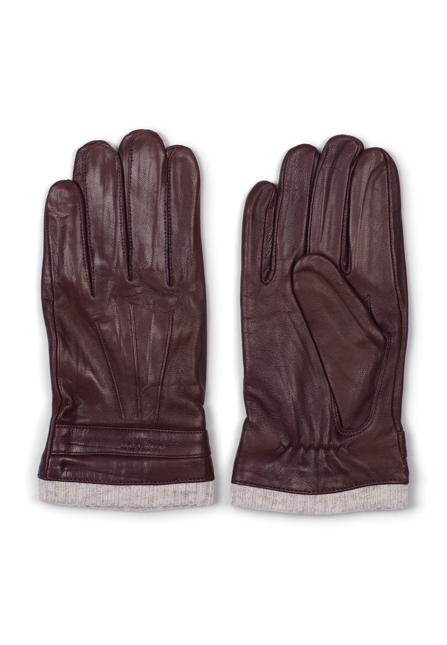 Leather Gloves Fredh Brown