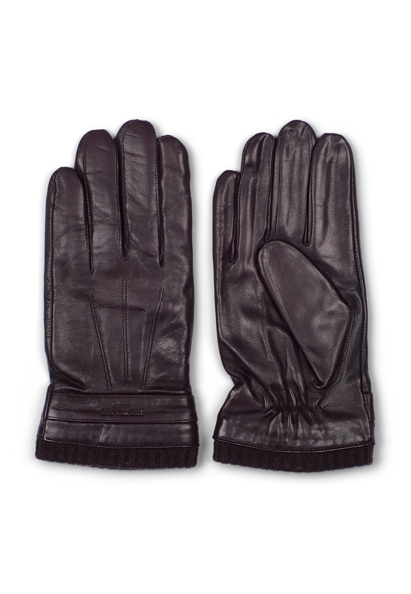 Leather Gloves Fredh Dark Brown
