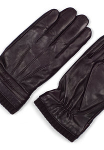 Leather Gloves Fredh Dark Brown