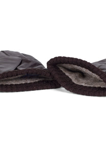 Leather Gloves Fredh Dark Brown